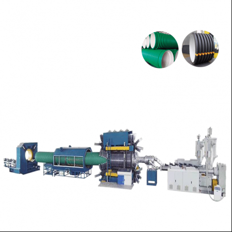 Tubo ondulato a doppia parete di tipo verticale in HDPE, PP e linea di estrusione di tubi nervati in PVC